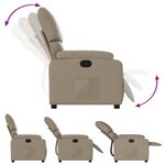 vidaXL Fauteuil inclinable Cappuccino Similicuir