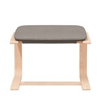 vidaXL Chaise de relaxation avec repose-pied Taupe Tissu