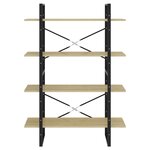 vidaXL Bibliothèque à 4 niveaux chêne sonoma bois d'ingénierie