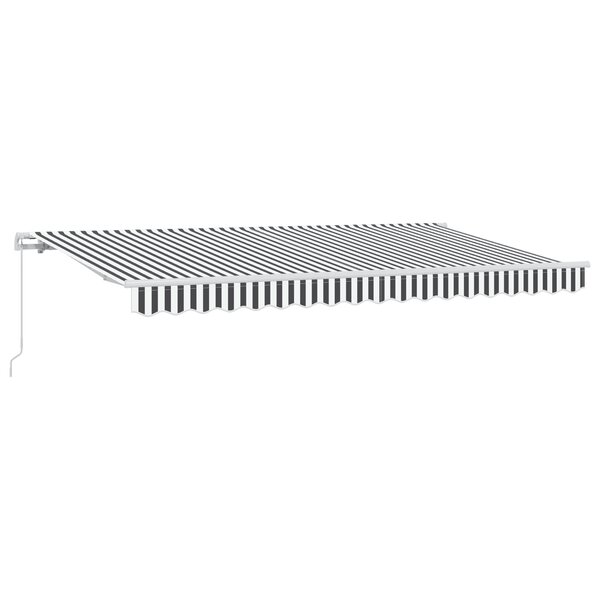 vidaXL Auvent Rétractable Anthracite et blanc