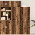vidaXL Armoire de rangement Bois ancien 70 x 42 5 x 225 cm