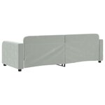 vidaXL Lit de repos sans matelas gris clair 80x200 cm velours