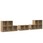 vidaXL Ensemble de meubles TV 8 Pièces Chêne artisanal 37 x 35 x 72 cm