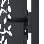 vidaXL Portail de jardin anthracite 105x205cm acier conception d'arbre