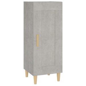 vidaXL Buffet Gris béton 34 5x34x90 cm Bois d'ingénierie