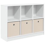 vidaXL Buffet Blanc 102 x 32 x 73 5 cm