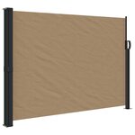 vidaXL Auvent latéral rétractable taupe 140x600 cm