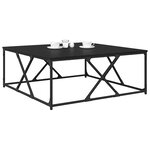 vidaXL Table basse Chêne noir 100 x 100 x 40 cm Bois d'ingénierie