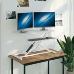 vidaXL Bureau de travail réglable 90x40x(13-50) cm Acier et bois