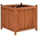 vidaXL Jardinières surélevées 2 Pièces 50x50x50 cm Bois de sapin