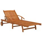 vidaXL Chaises longues 2 Pièces Bois d'acacia solide