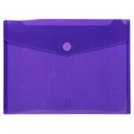 Sachet De 5 Pochettes-enveloppes Polypropylène - A4 - Couleurs Assorties - X 10 - Exacompta