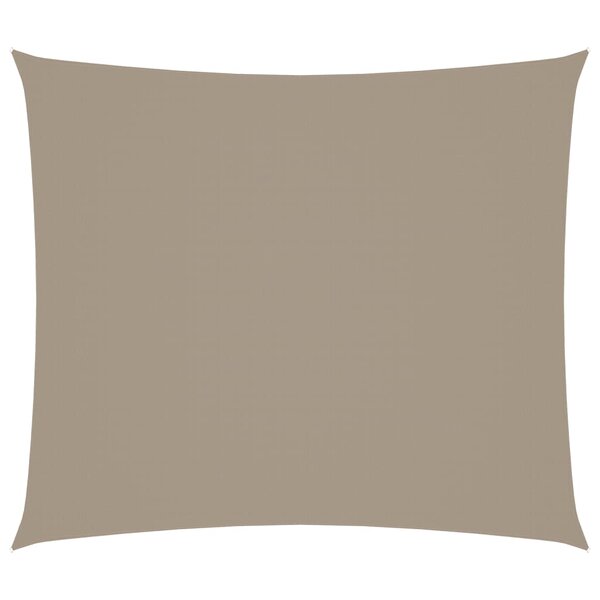 vidaXL Voile de parasol tissu oxford rectangulaire 2 5x3 m taupe