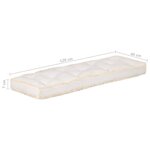 vidaXL Coussin de canapé palette Beige 120x40x7 cm