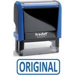 Tampon X-print 4912 Formule Commerciale Texte + Picto 'ORIGINAL' Bleu TRODAT