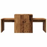 vidaXL Table basse vieux bois 100x48x40 cm bois d'ingénierie