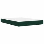 vidaXL Cadre de lit avec tête de lit Vert foncé 120 x 200 cm Velours