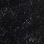 vidaXL Tapis shaggy à poils longs NAVARRA noir 200x200 cm polyester