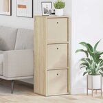 vidaXL Buffet avec tiroir Chêne Sonoma 35 x 32 x 99 5 cm