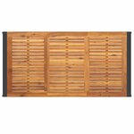 vidaXL Ensemble de salle à manger pour jardin 7 Pièces Beige et Bois