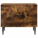 vidaXL Table basse Chêne fumé 49 x 50 x 40 cm Bois d'ingénierie