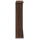 VidaXL Cadre de cheminée chêne marron 75x20x87 5 cm bois d'ingénierie