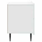 vidaXL Cabinet de chevet Blanc 62 x 34 5 x 49 5 cm Bois d'ingénierie