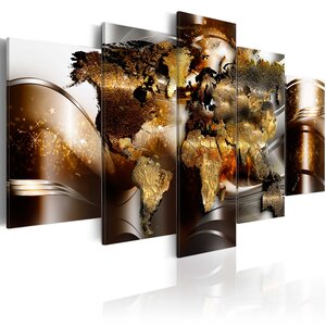 Tableau - honey continents l x h en cm 100x50