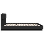 vidaXL Cadre de lit sans matelas noir 160x200 cm