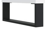 vidaXL Buffet haut Blanc 60x36x110 cm Bois d'ingénierie