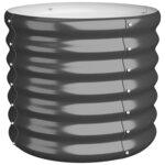 vidaXL Jardinière Acier enduit de poudre 40x40x36 cm Anthracite