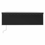 vidaXL Auvent automatique rétractable avec store 4 5x3 m Anthracite