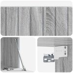 vidaXL Meuble TV mural 78 5 x 41 x 30 cm Sonoma gris Bois d'ingénierie