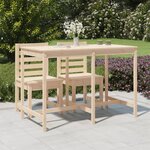 vidaXL Table de jardin 159 5x82 5x110 cm bois massif de pin