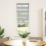 vidaXL Store zèbre gris clair largeur du tissu 45 9 cm polyester