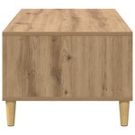 vidaXL Table basse Chêne artisanal 90 x 50 x 26 5 cm Bois d'ingénierie