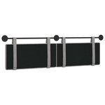 vidaXL Tête de lit suspendue Gris clair Velours