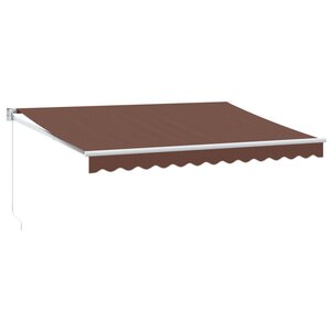 vidaXL Auvent manuel rétractable marron 350x250 cm