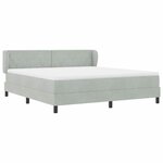 vidaXL Lit à ressorts avec matelas gris foncé 80x200 cm en velours