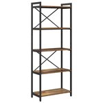 vidaXL Étagère Bois ancien 60 x 30 x 155 cm Bois d'ingénierie