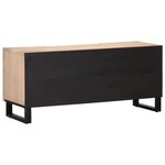 vidaXL Meuble TV blanc 105x34x46 cm bois massif de manguier