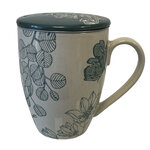 Mug avec infuseur nature peinte à la main