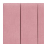 vidaXL Lit avec matelas rose 90x200 cm velours