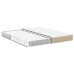 vidaXL Matelas de Lit avec matelas Vert 180 x 200 cm tissu