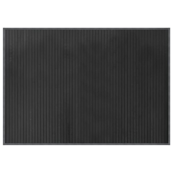 vidaXL Tapis rectangulaire gris 70x100 cm bambou