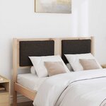 vidaXL Tête de lit Autre Marron 135 cm Bois massif en pin