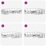 vidaXL Ensemble de canapés d'extérieur 11 pc Blanc et Beige