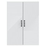 vidaXL Armoire Murale Blanc 66 x 34 5 x 90 cm Bois d'ingénierie