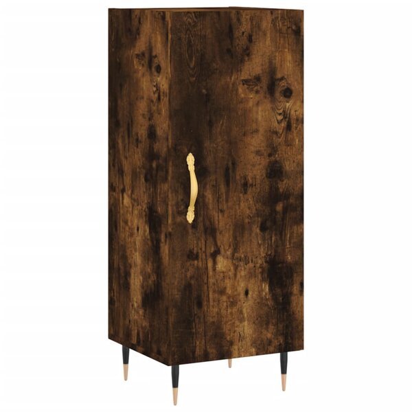 vidaXL Buffet Chêne fumé 34 5x34x90 cm Bois d'ingénierie