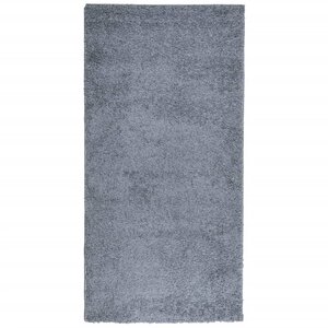 vidaXL Tapis shaggy PAMPLONA poils longs moderne bleu 100x200 cm